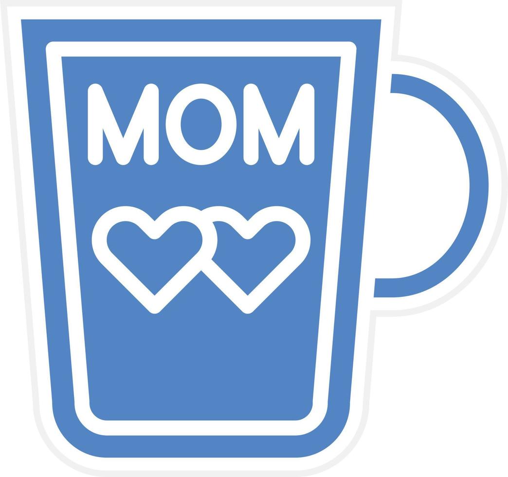 MOM Mug Vector Icon Design