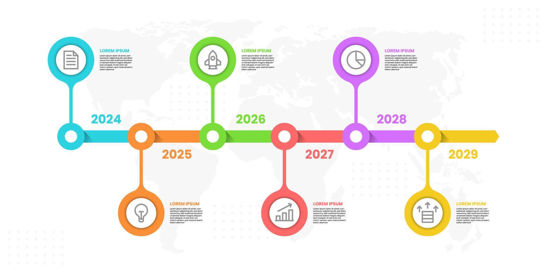 Timeline Infographic Design Template vector