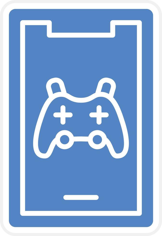 Mobile Gaming Vector Icon Design