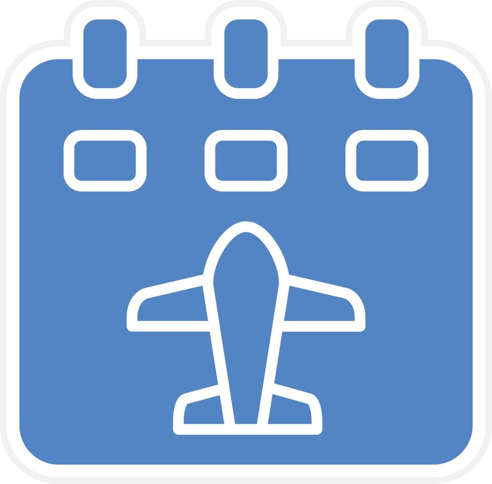 Flight Schedule Vector Icon Design