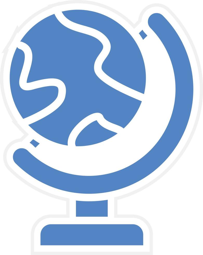 Globe Stand Vector Icon Design