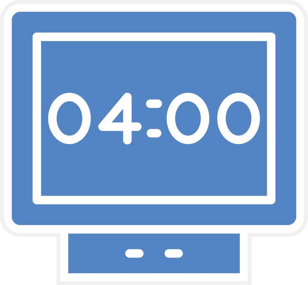 Digital Clock Vector Icon Design