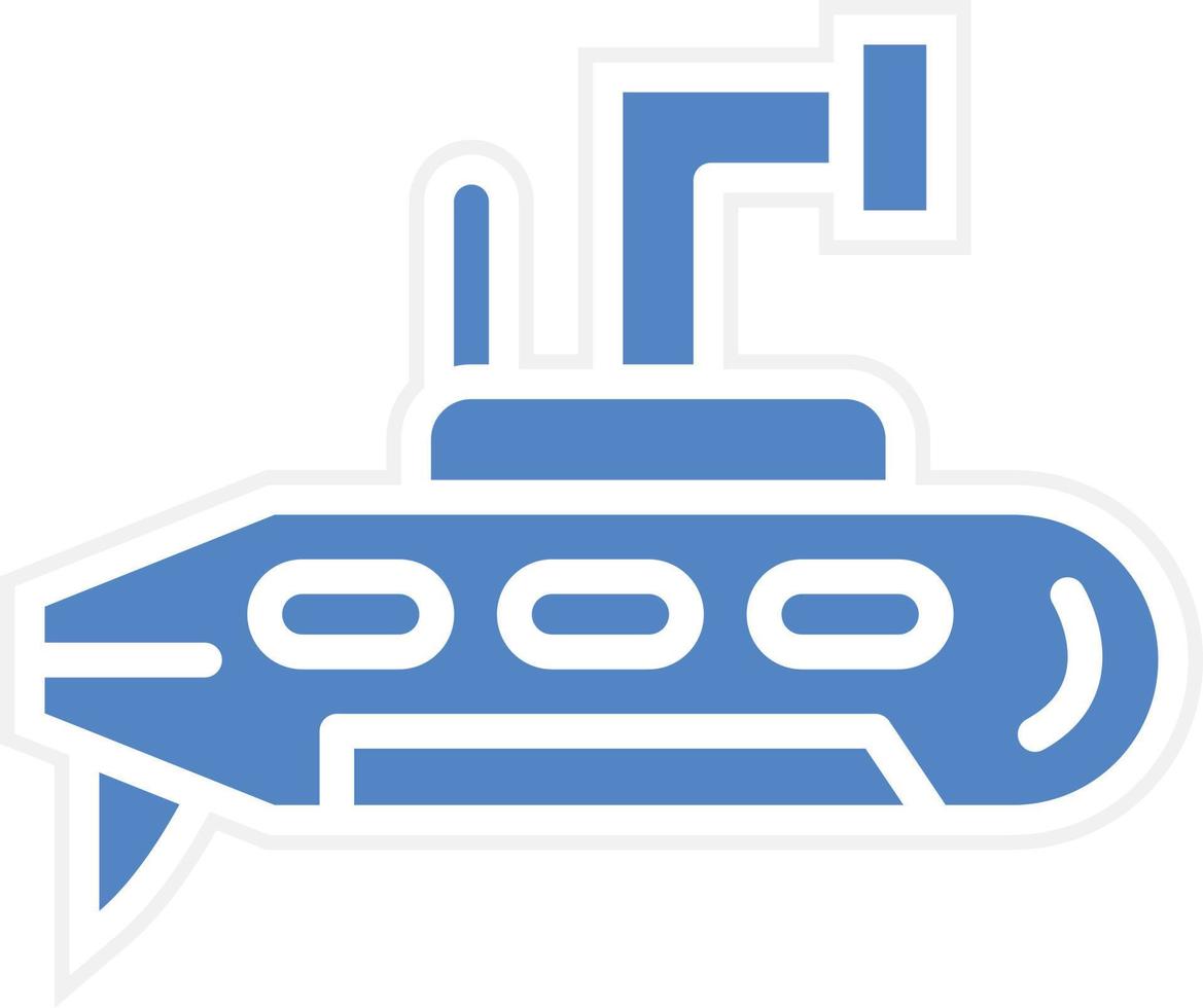 Army Submarine Vector Icon Design