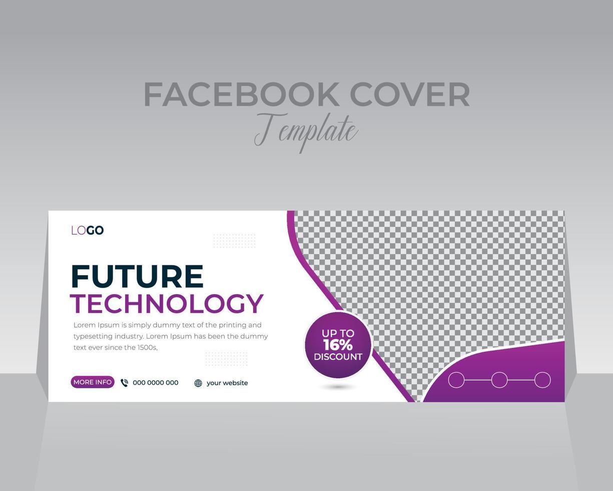 tecnología Facebook cubrir modelo diseño vector