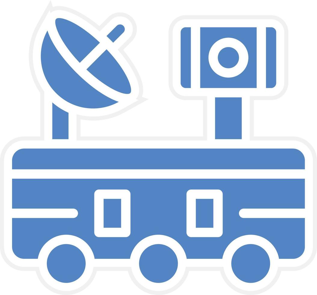 Mars Rover Vector Icon Design