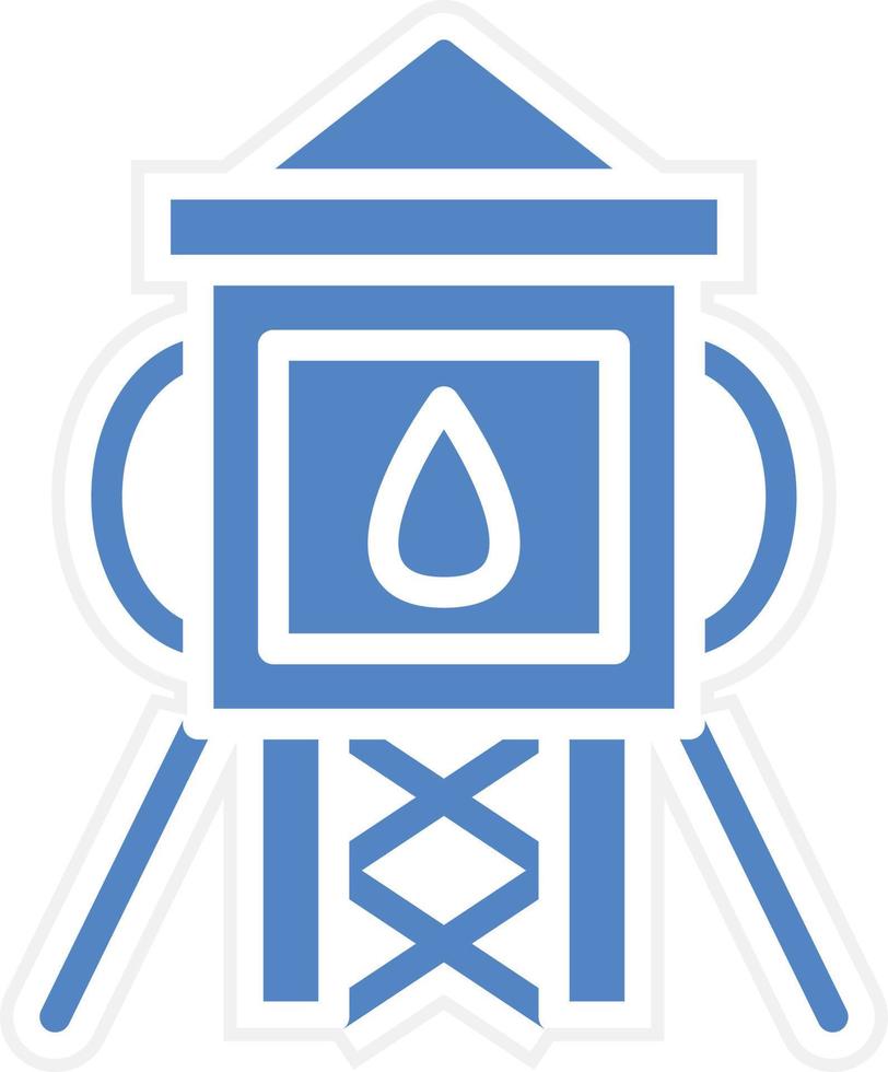 Water Tower Vector Icon Design