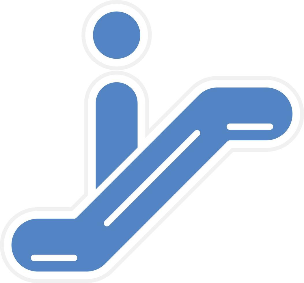 diseño de icono de vector de escalera mecánica