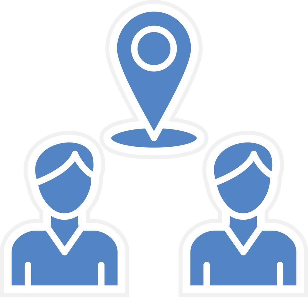 Meeting Point Vector Icon Design