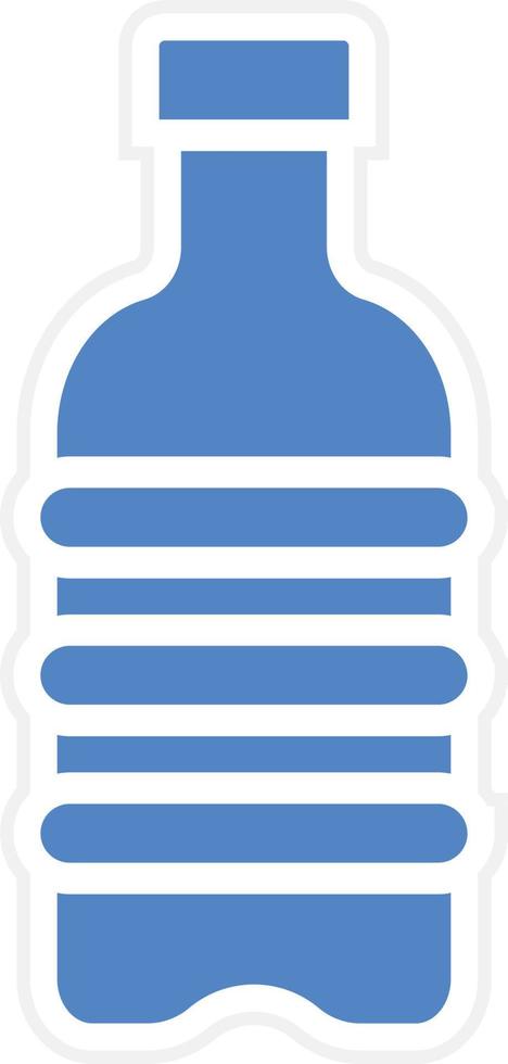 Water Bottle Vector Icon Design