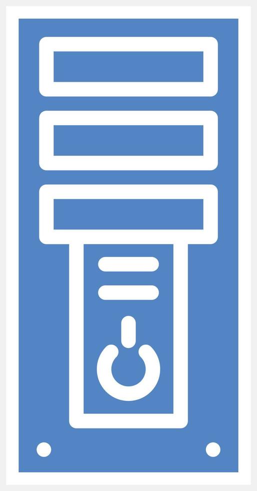 Computer Tower Vector Icon Design