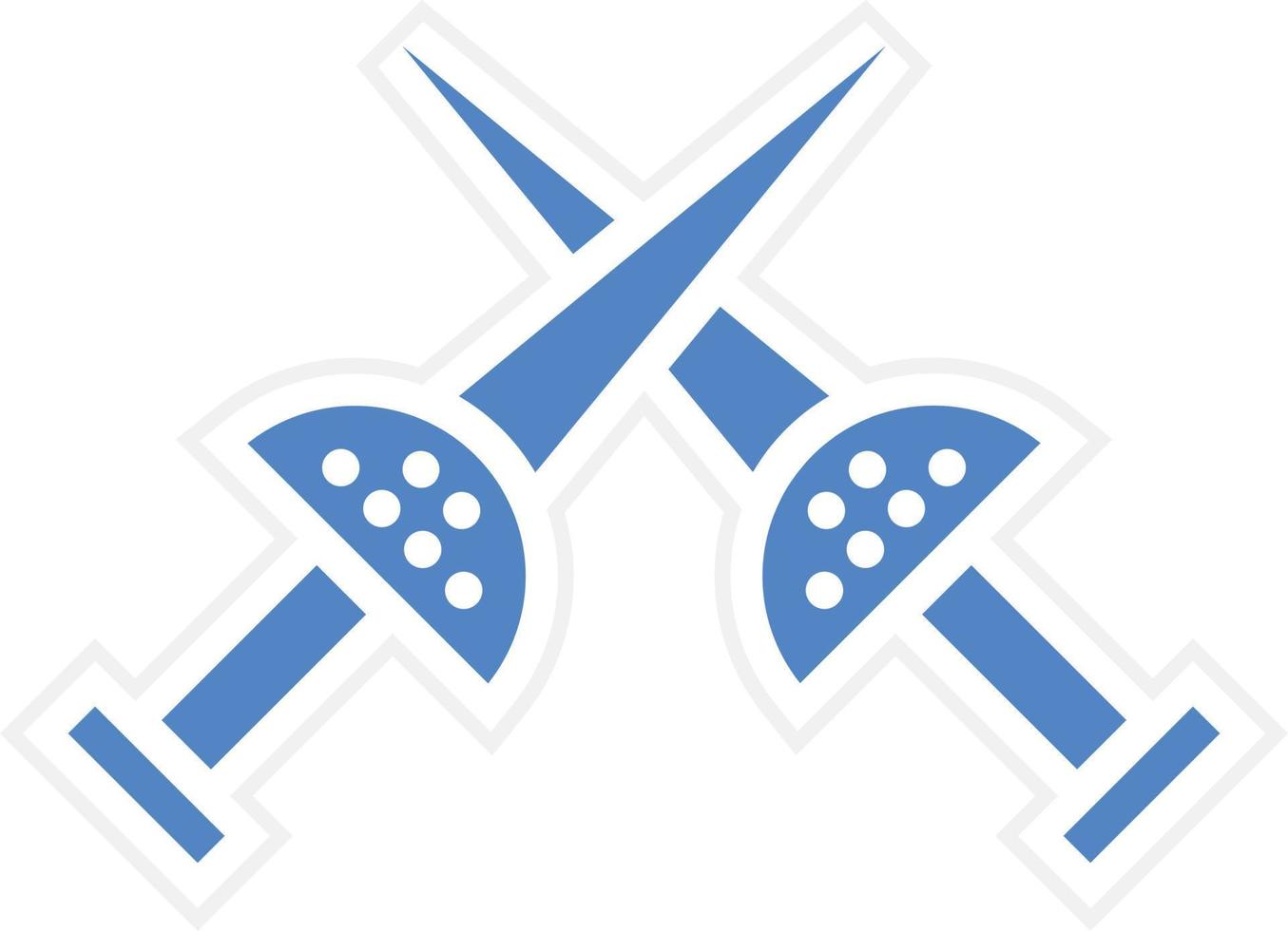 Fencing Sports Vector Icon Design