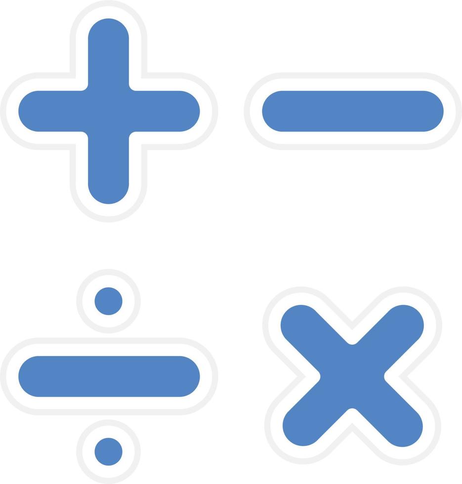 Mathematics Vector Icon Design