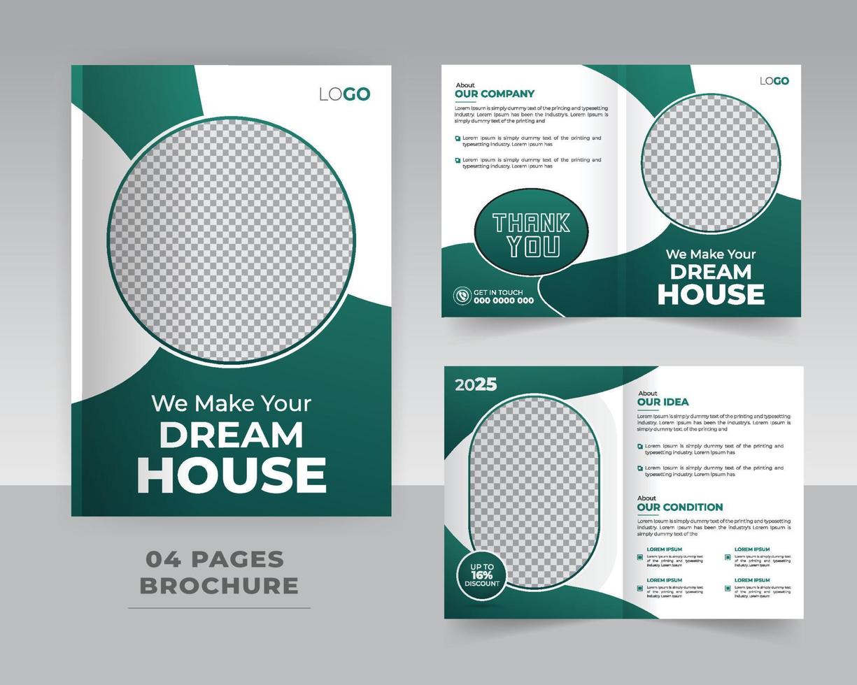 Brochure template design vector