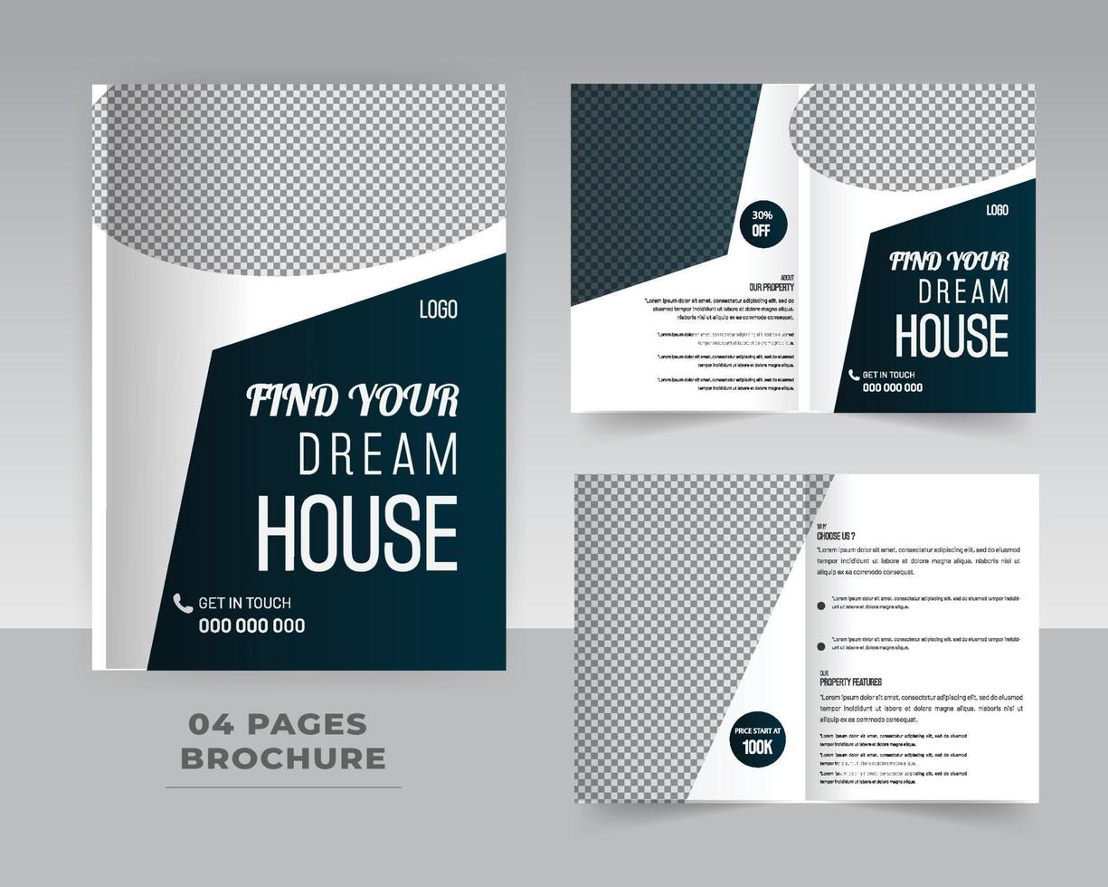 Brochure template design vector