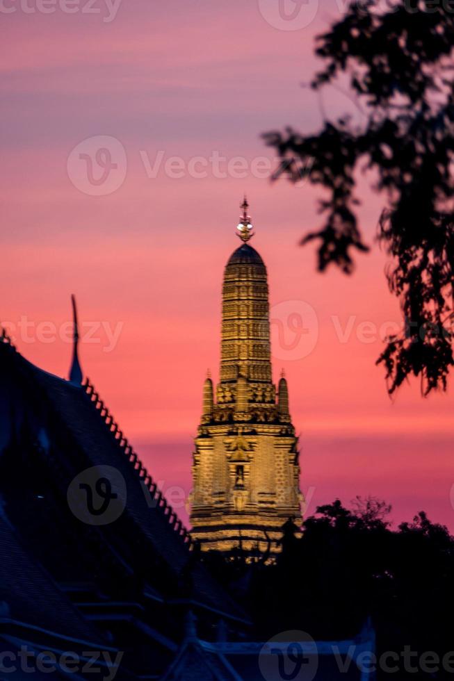 Ancient Buddhist temple in Asia photo