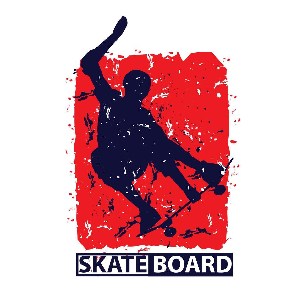 skateboard, an illustration of extreme sport vector