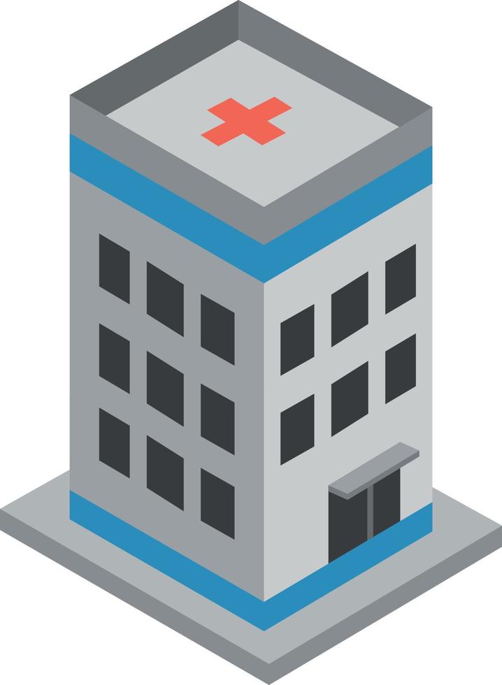 ilustración de vector de hospital en un fondo. símbolos de calidad premium. iconos vectoriales para concepto y diseño gráfico.