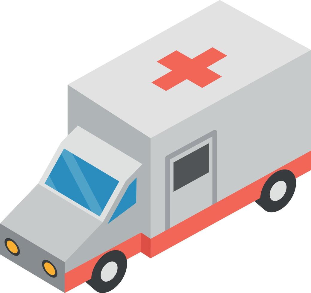 ilustración vectorial de ambulancia en un fondo. símbolos de calidad premium. iconos vectoriales para concepto y diseño gráfico. vector