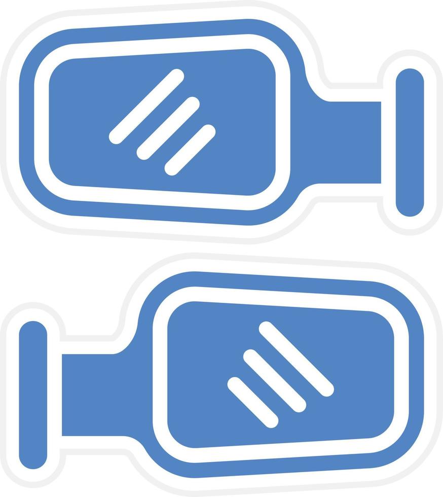 Side Mirror Vector Icon Design