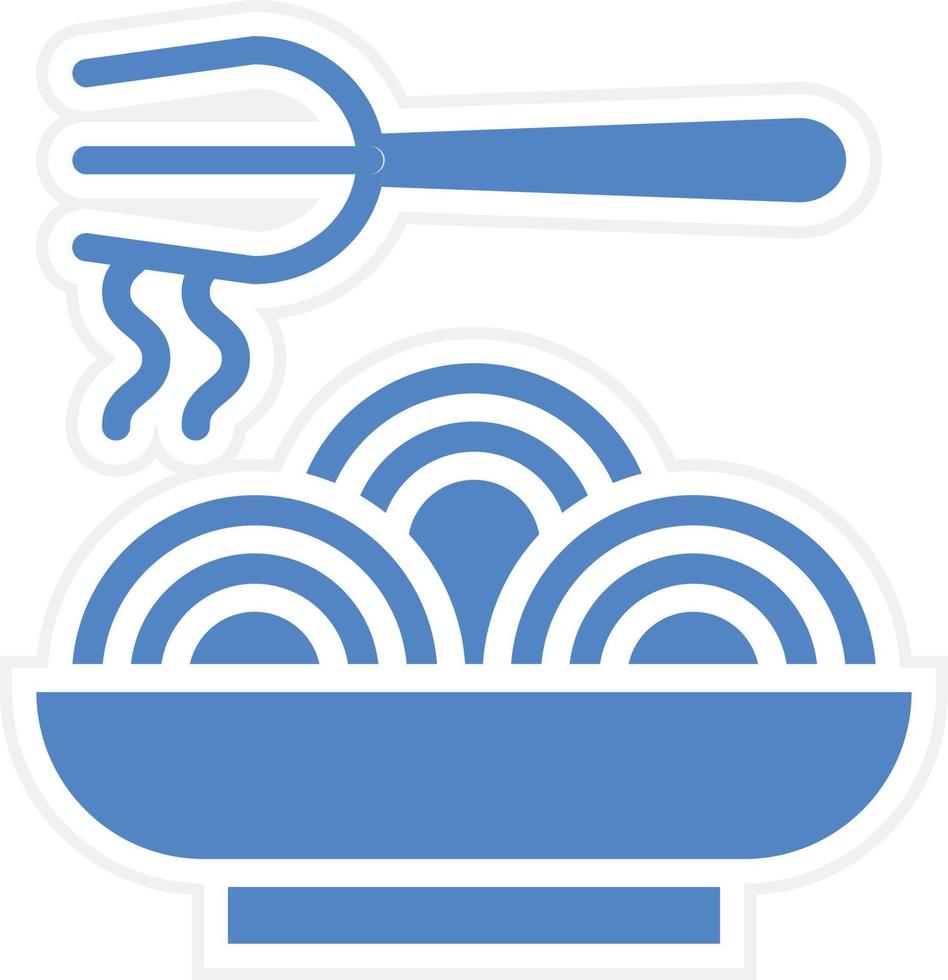 Spaguetti Vector Icon Design