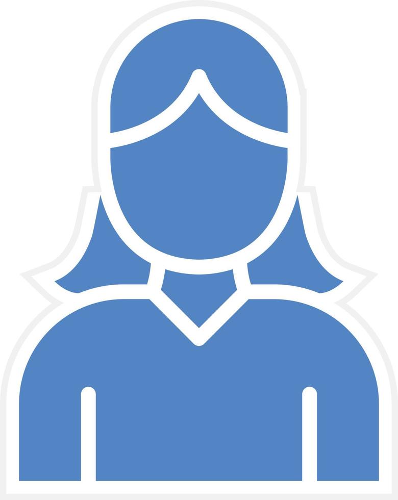 Girl Vector Icon Design
