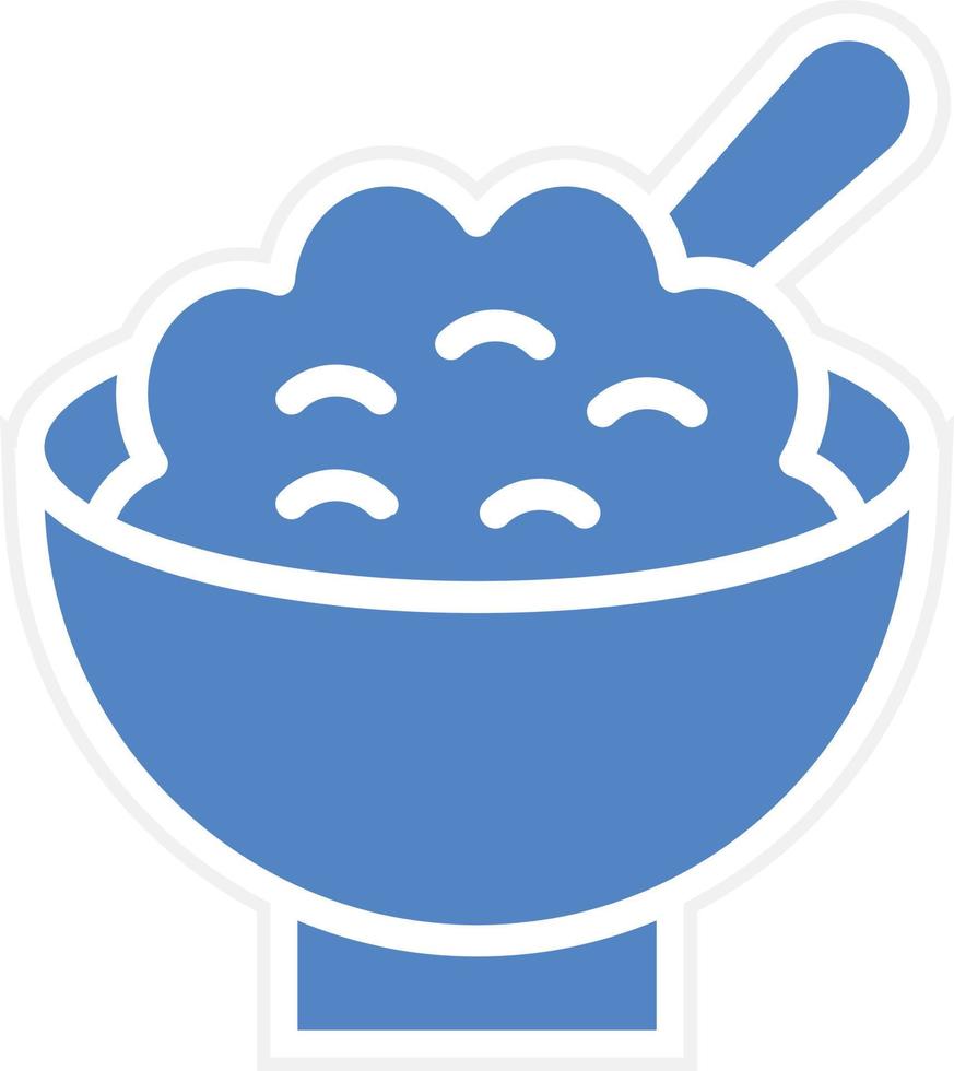 Cereal Bowl Vector Icon Design