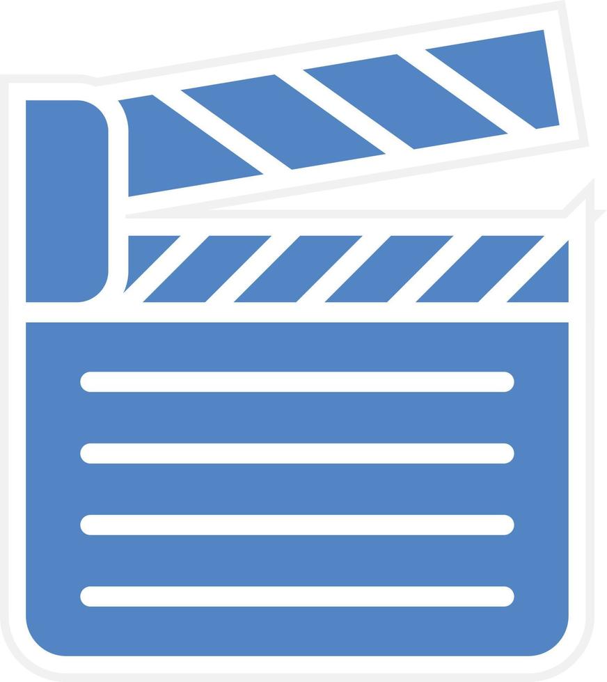 Clapperboard Vector Icon Design