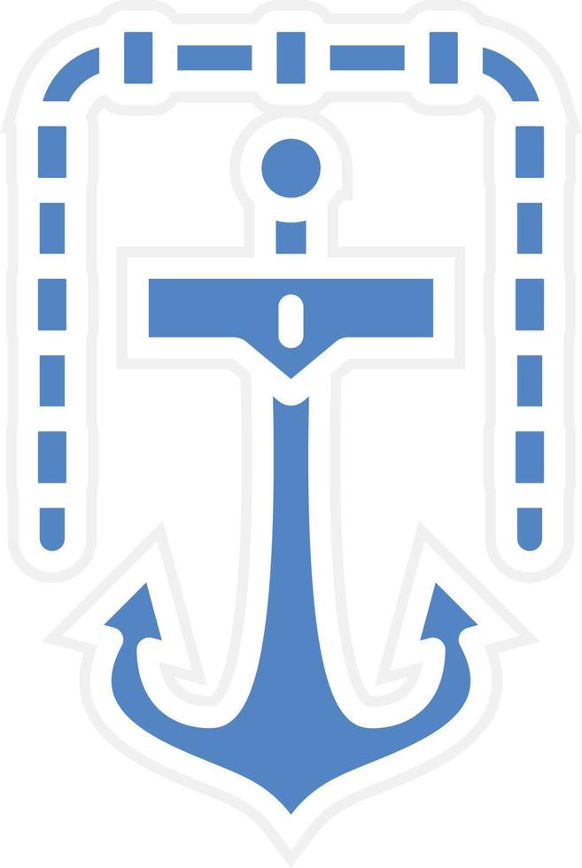 Ship Anchor Vector Icon Design