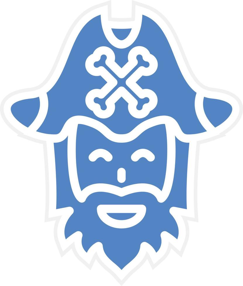 pirata barba vector icono diseño