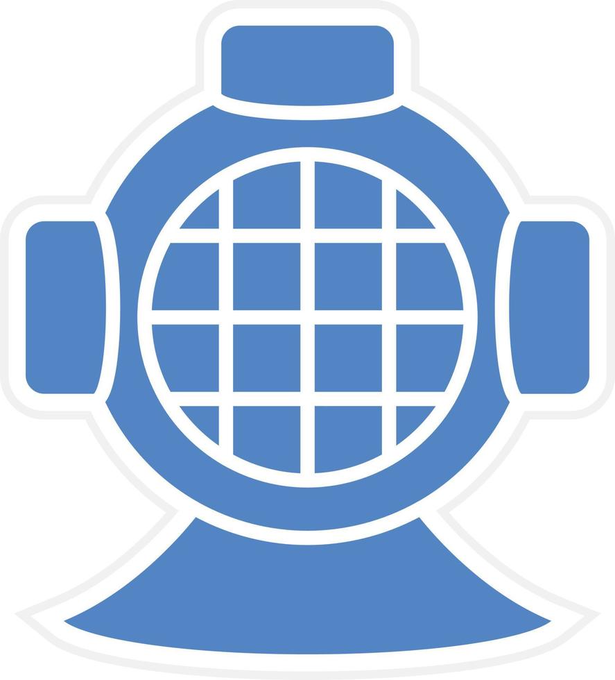 diseño de icono de vector de casco de buceo