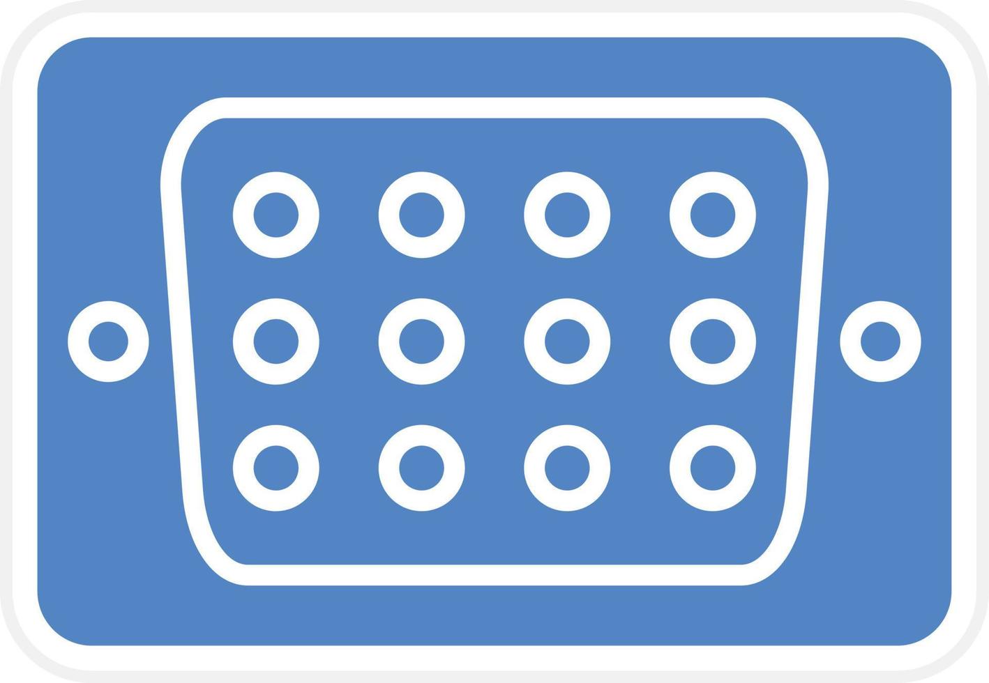 Vga Port Vector Icon Design