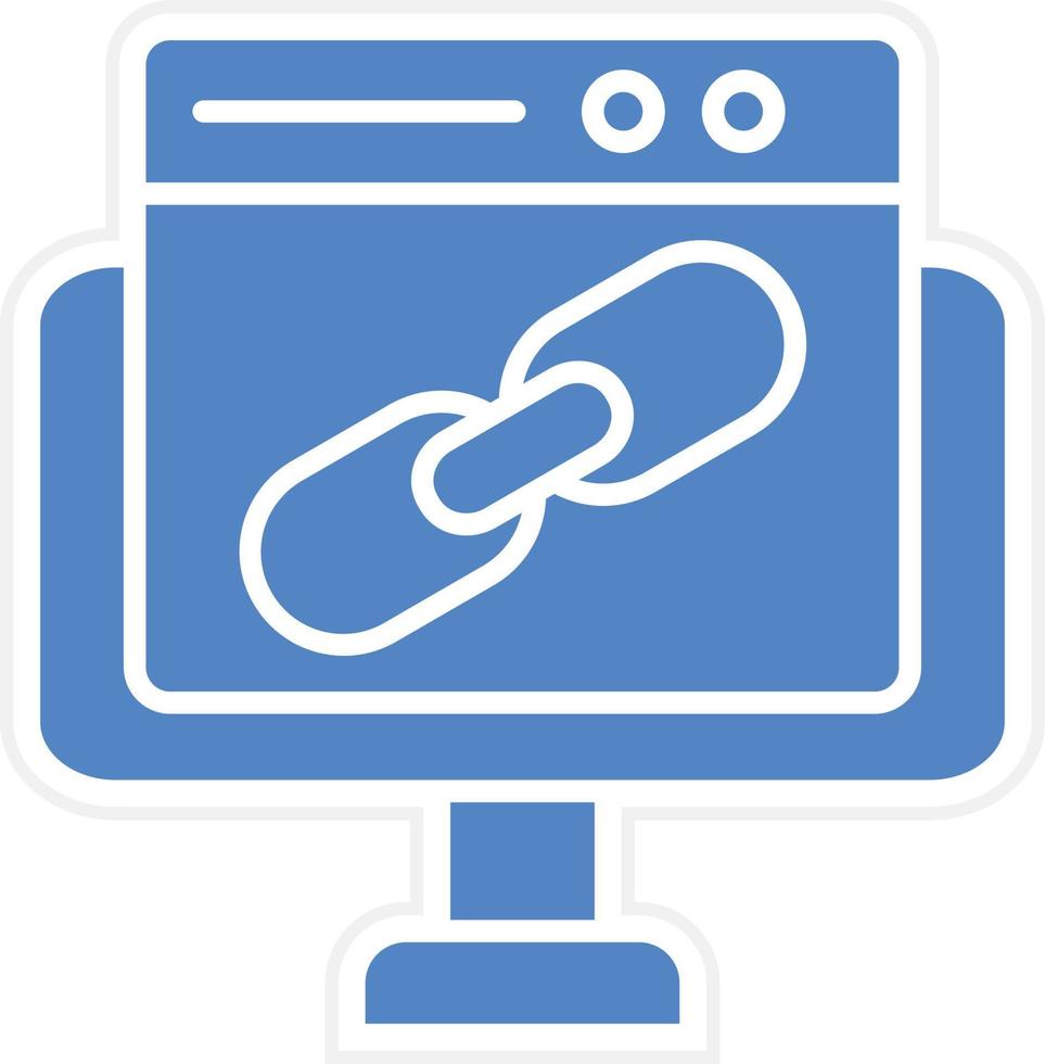 Backlink Vector Icon Design