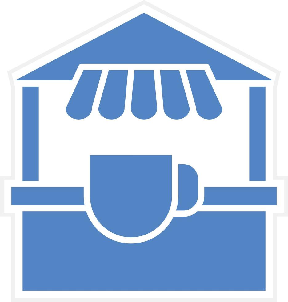 Tea Stall Vector Icon Design