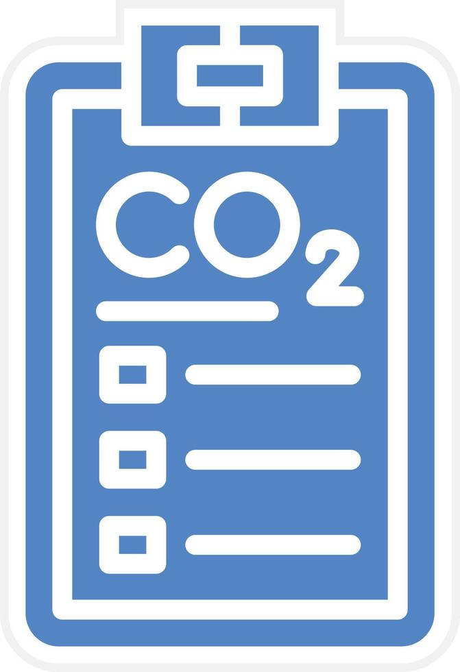 Carbon dioxide Report Vector Icon Design