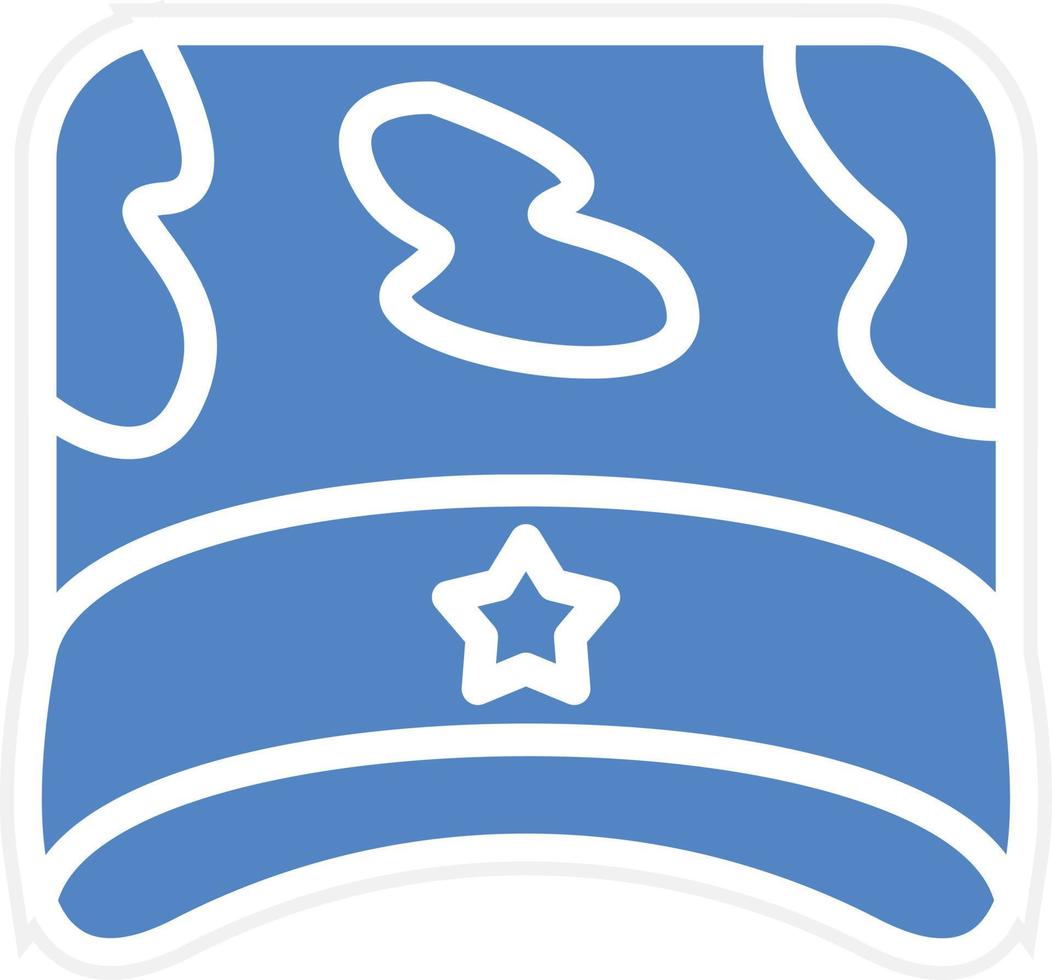 Military Hat Vector Icon Design