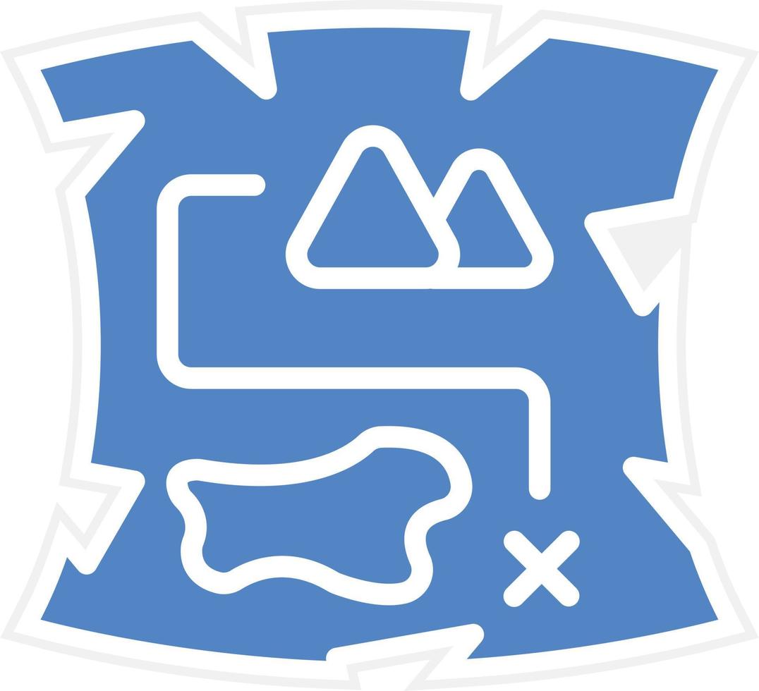 Pirate Map Vector Icon Design