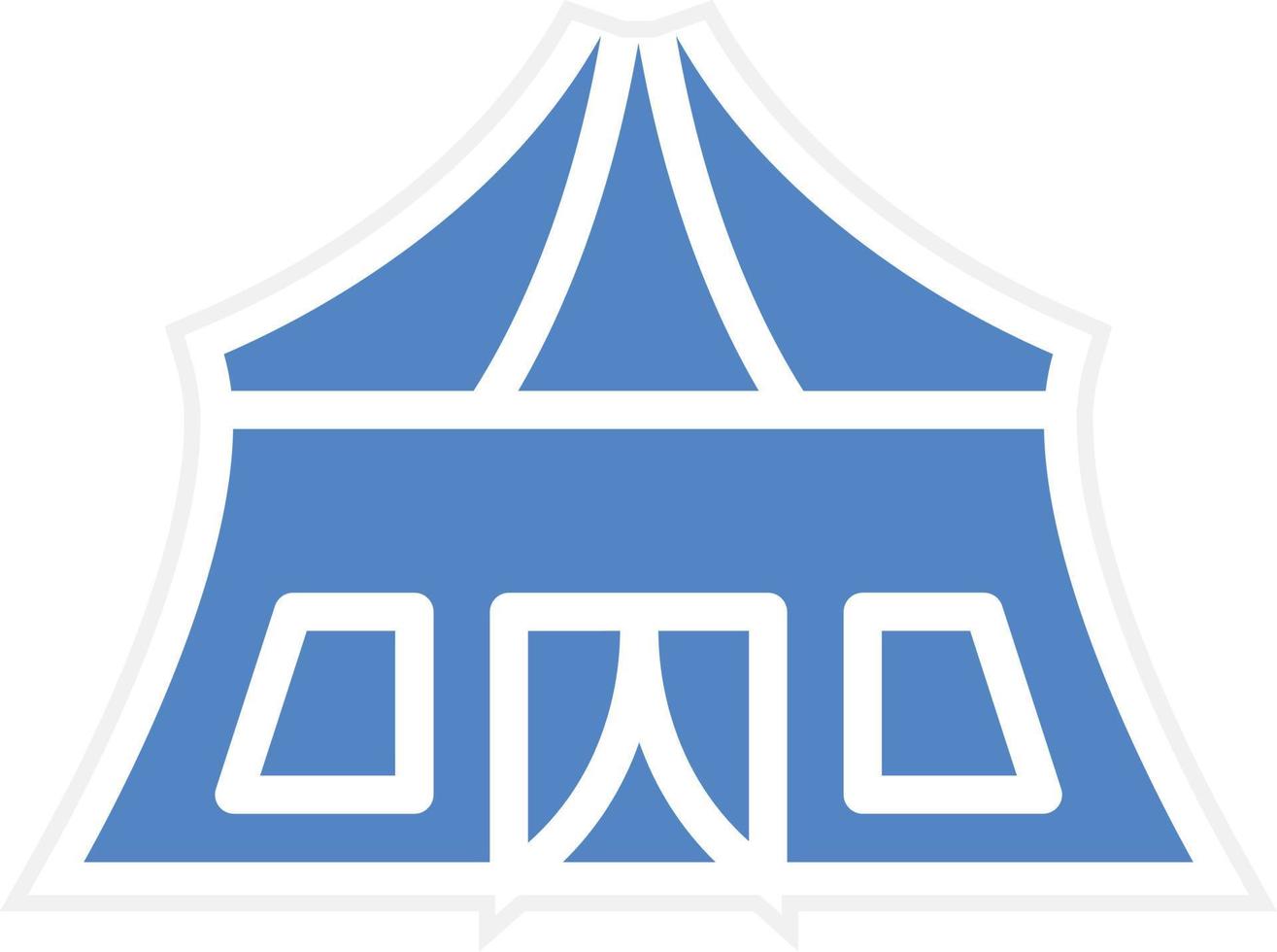 Army Tent Vector Icon Design