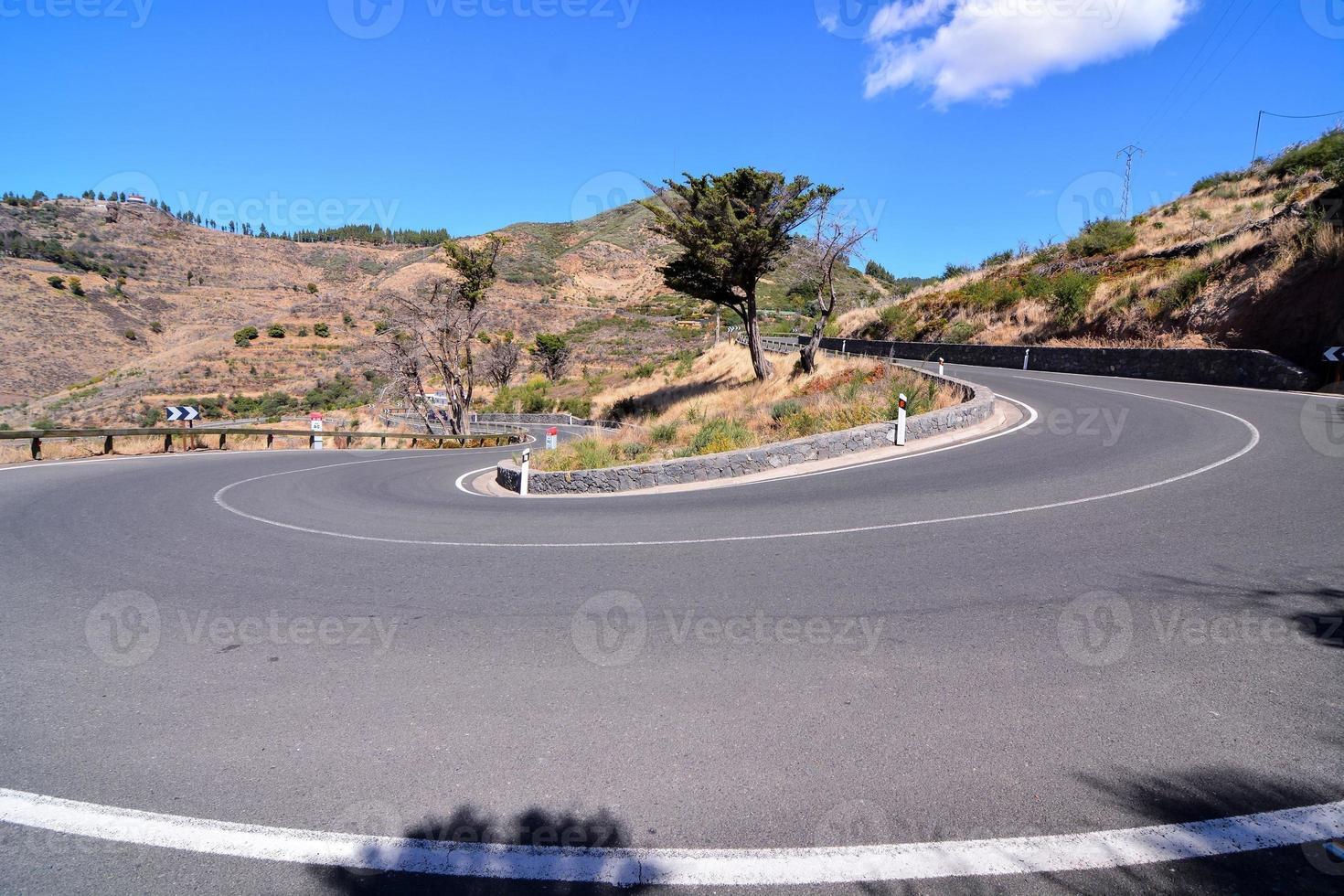 Scenic road view photo