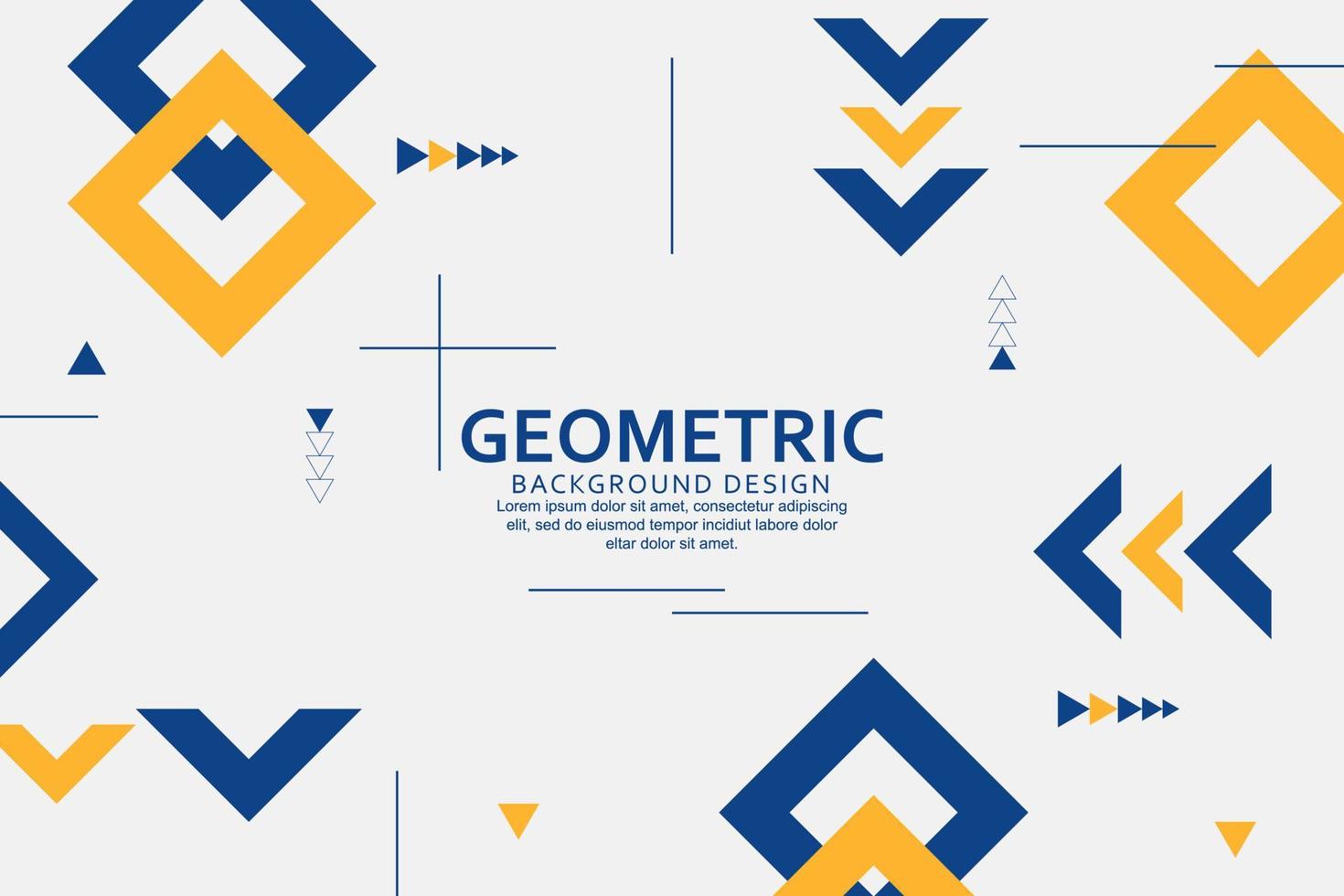 Abstract geometric shape background design vector