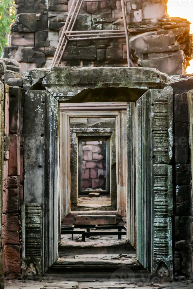 Ancient temple in Thailand photo