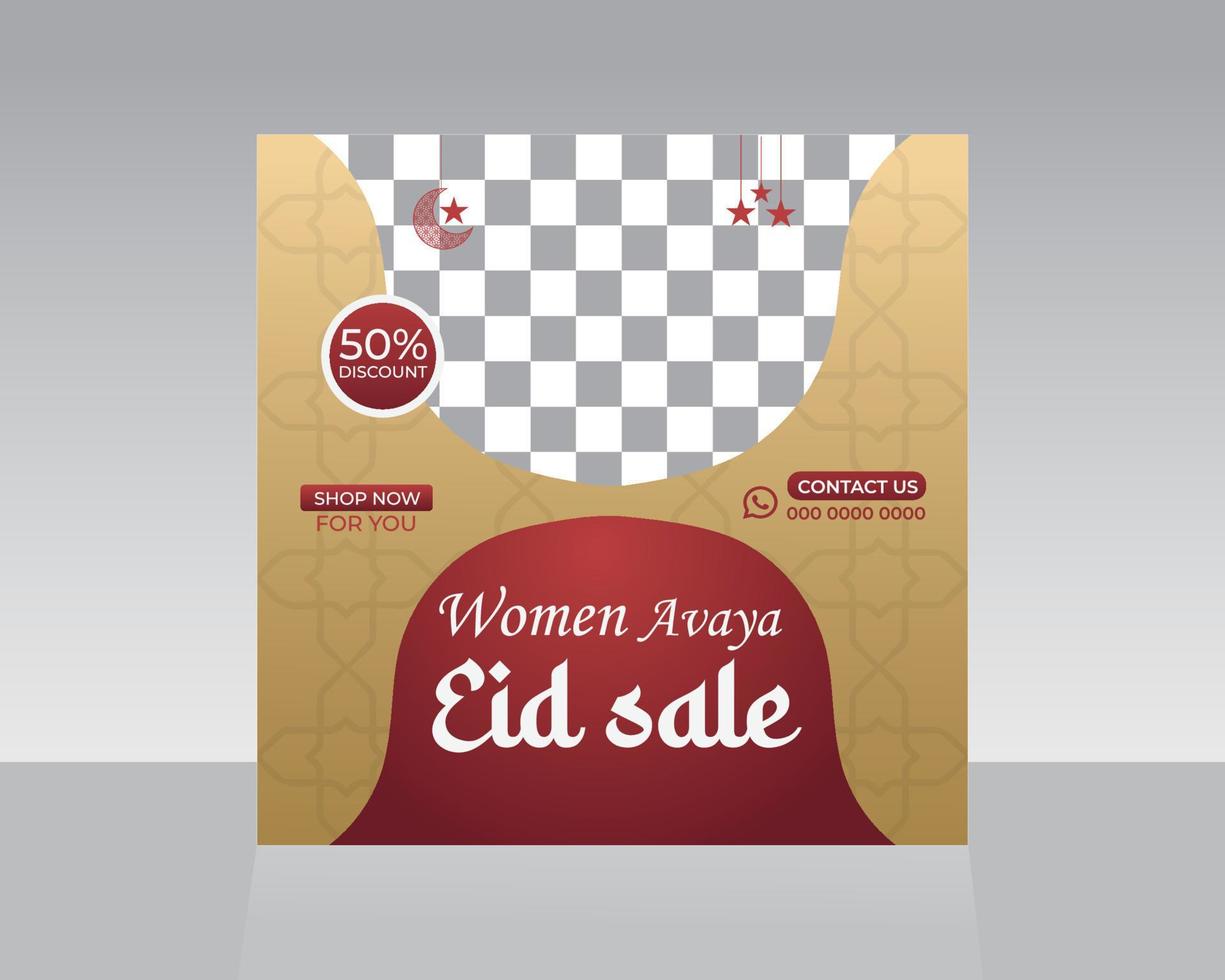 Fashion Social Media Post Template vector