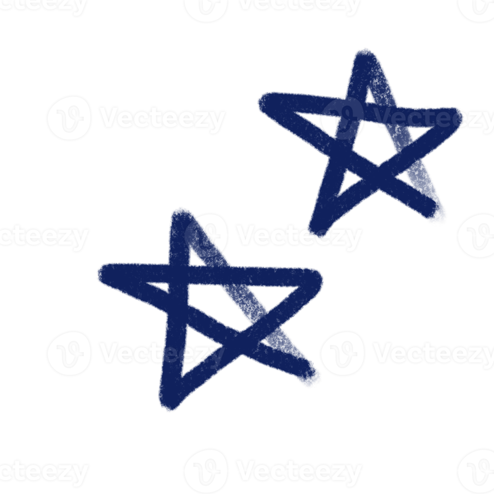navy blue element hand draw  isolated icon star bubble diamond heart glitter leaf water drop png