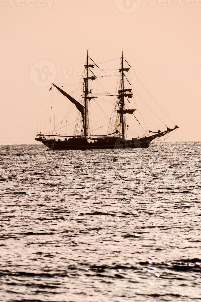 A ship on the sea photo