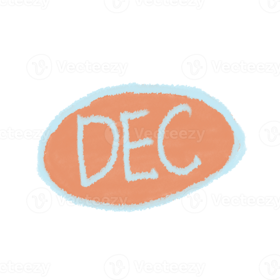 Date and month icon isolated on transparent background png