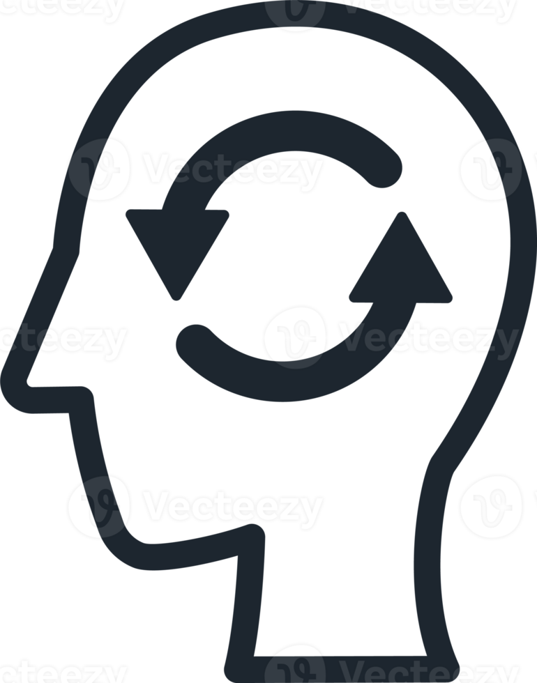 Human head icon and Rotation arrow. png