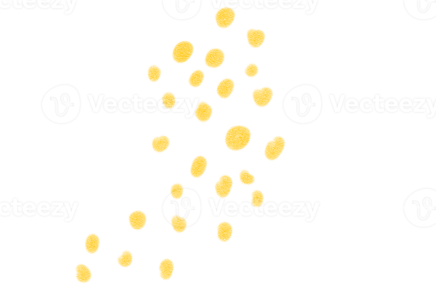 organisch golden Gekritzel, abstrakt Fleck png