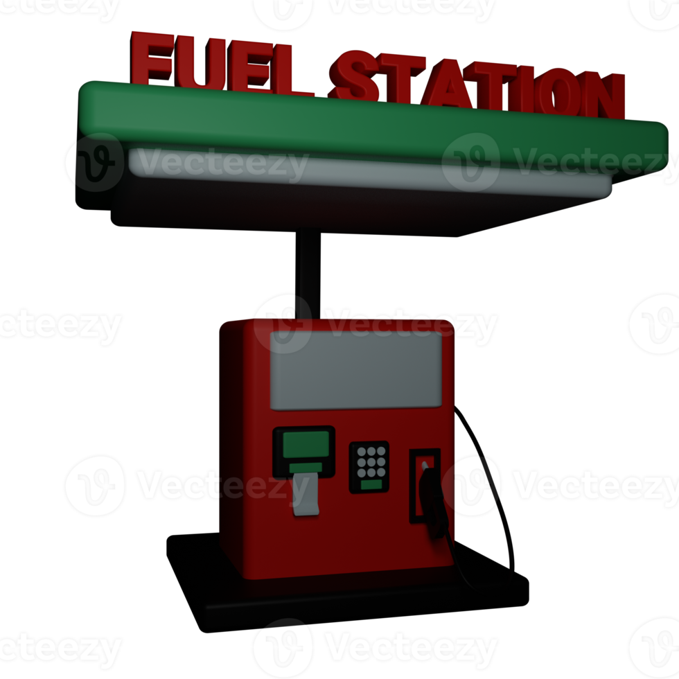 Fuel station 3d icon 22952272 PNG