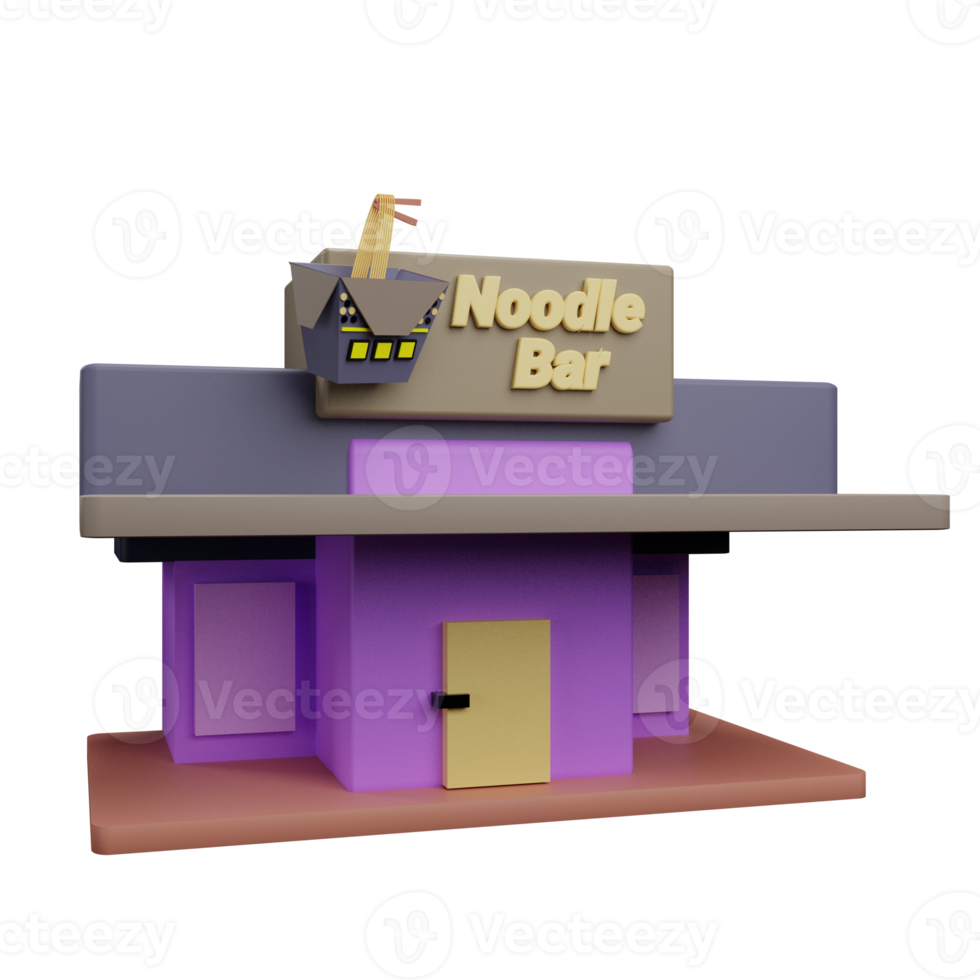 Noodle bar 3d icon png