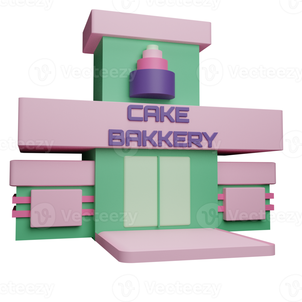 pastel panadería 3d icono png