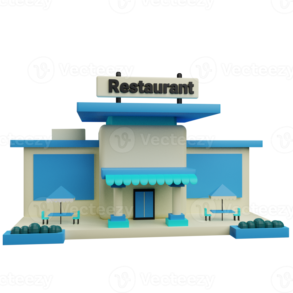 Restaurant 3d icon png